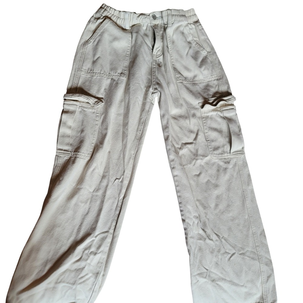 Womens Cargo Pants‎ Relaxed Fit Utility Khaki Casual Trousers Y2K Wide-Leg